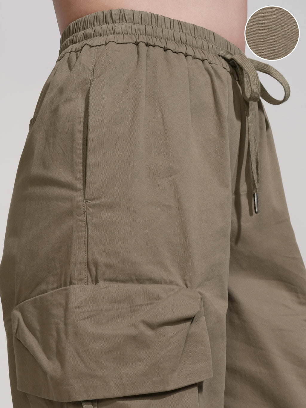 Tokyo Talkies Women Olive Solid Straight Fit Joggers - Olive - Image 5