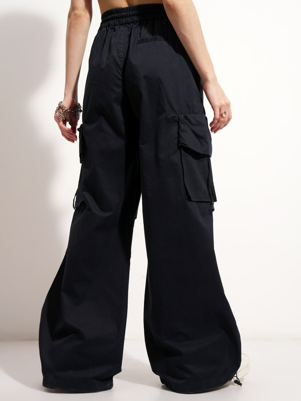 Tokyo Talkies Women Black Solid Straight Fit Joggers - Black - Image 3