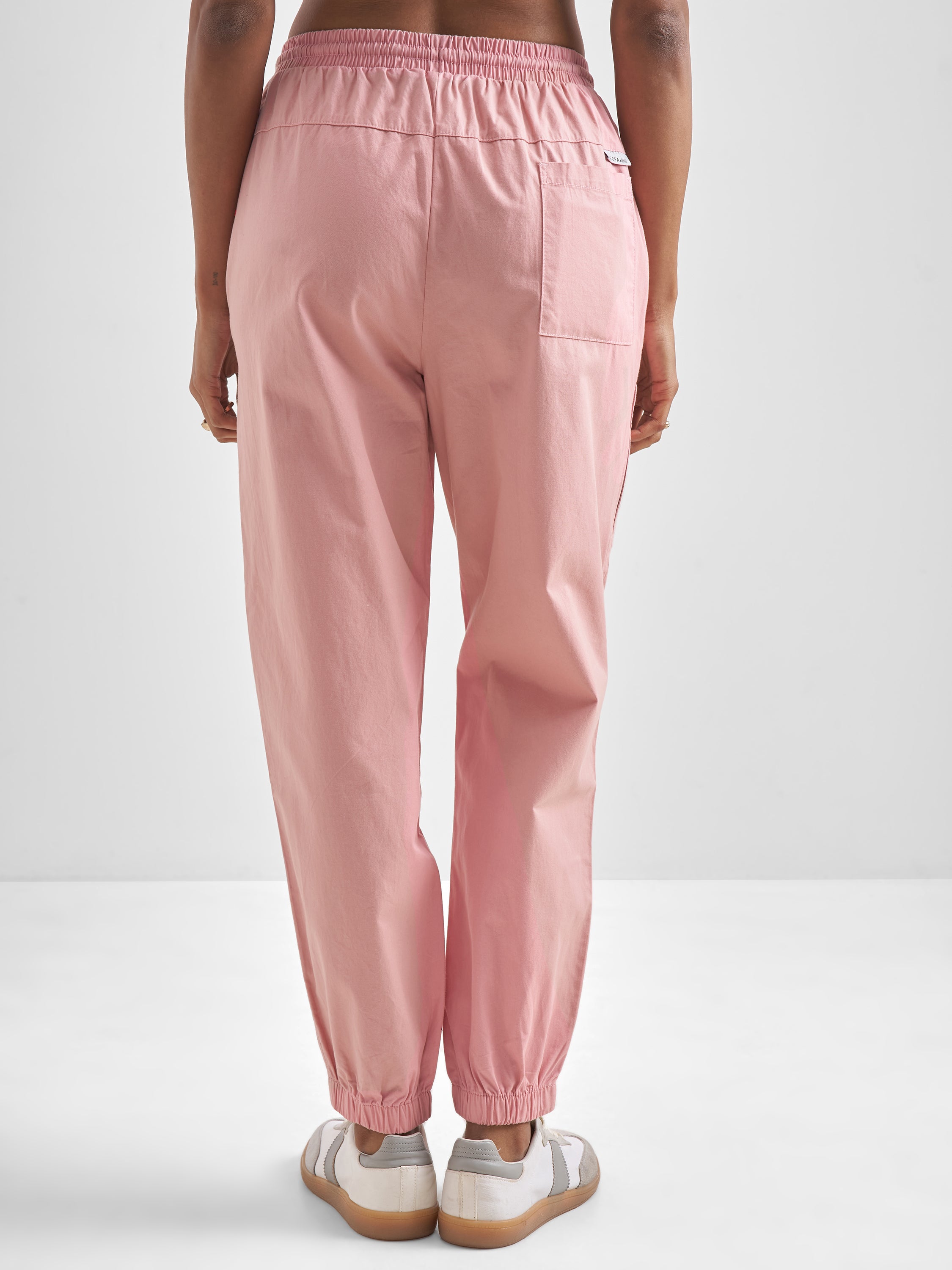 Street By Tokyo Talkies Women Pink Solid Regular Fit Regular Jogger - Pink - Image 3