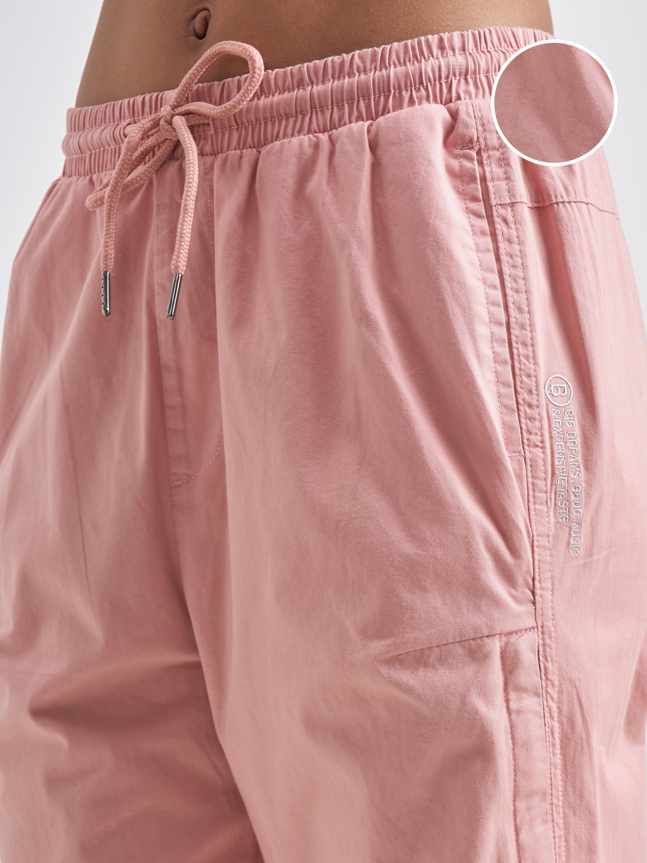Street By Tokyo Talkies Women Pink Solid Regular Fit Regular Jogger - Pink - Image 5