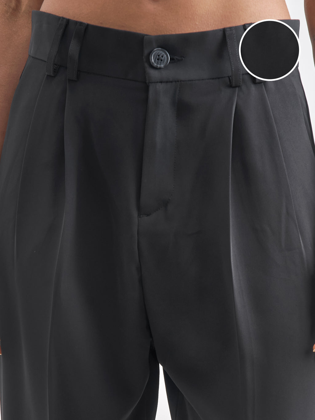 Chic By Tokyo Talkies Women Black Solid Tapered Fit Trouser - Black - Image 5