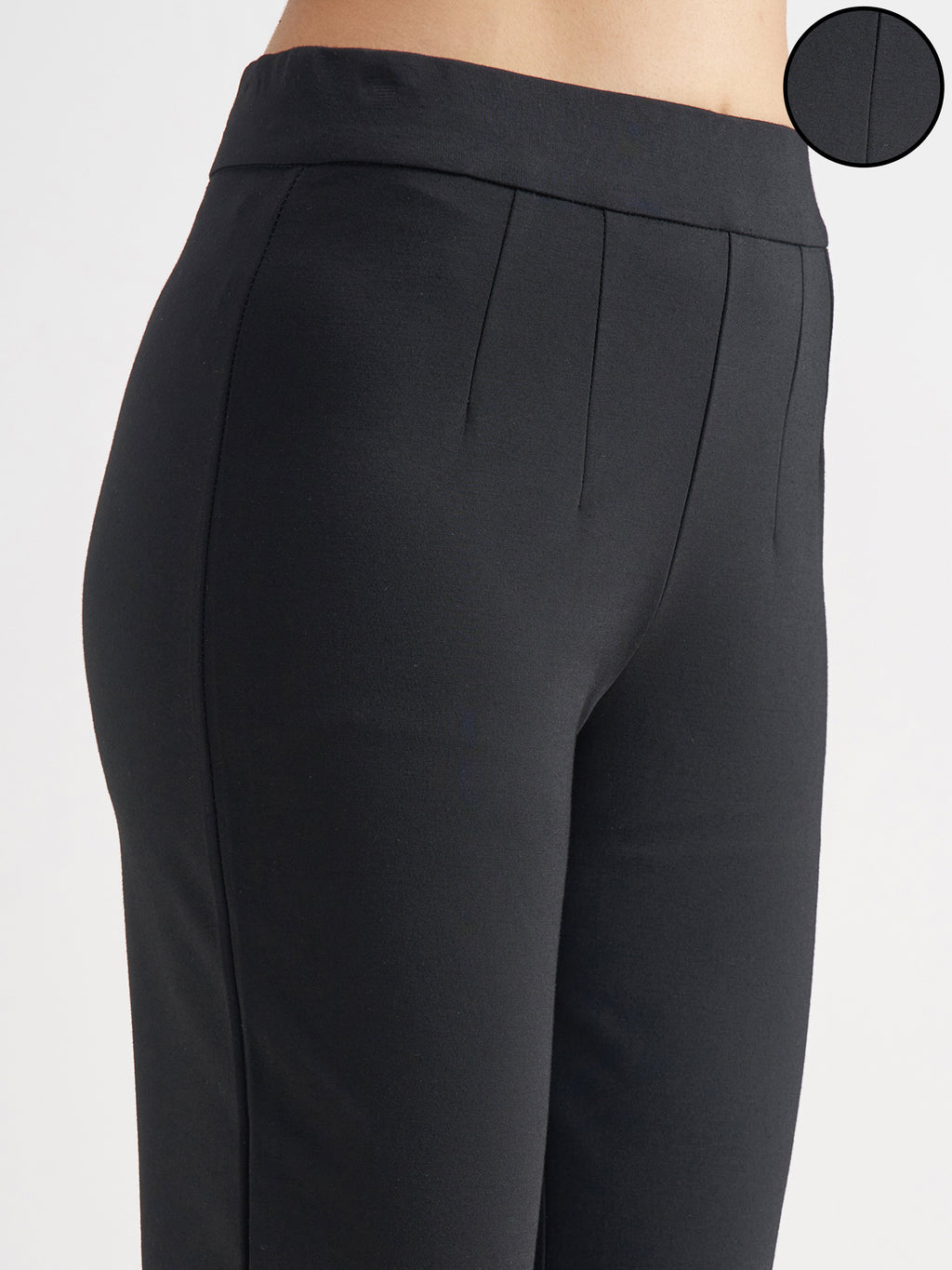 Tokyo Talkies Women Black Solid Slim Fit Regular Trouser - Black - Image 5