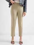 Tokyo Talkies Women Beige Solid Slim Fit Regular Trouser - Beige - Image 1