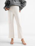 Tokyo Talkies Women White Solid Bootcut Regular Trouser - White - Image 1