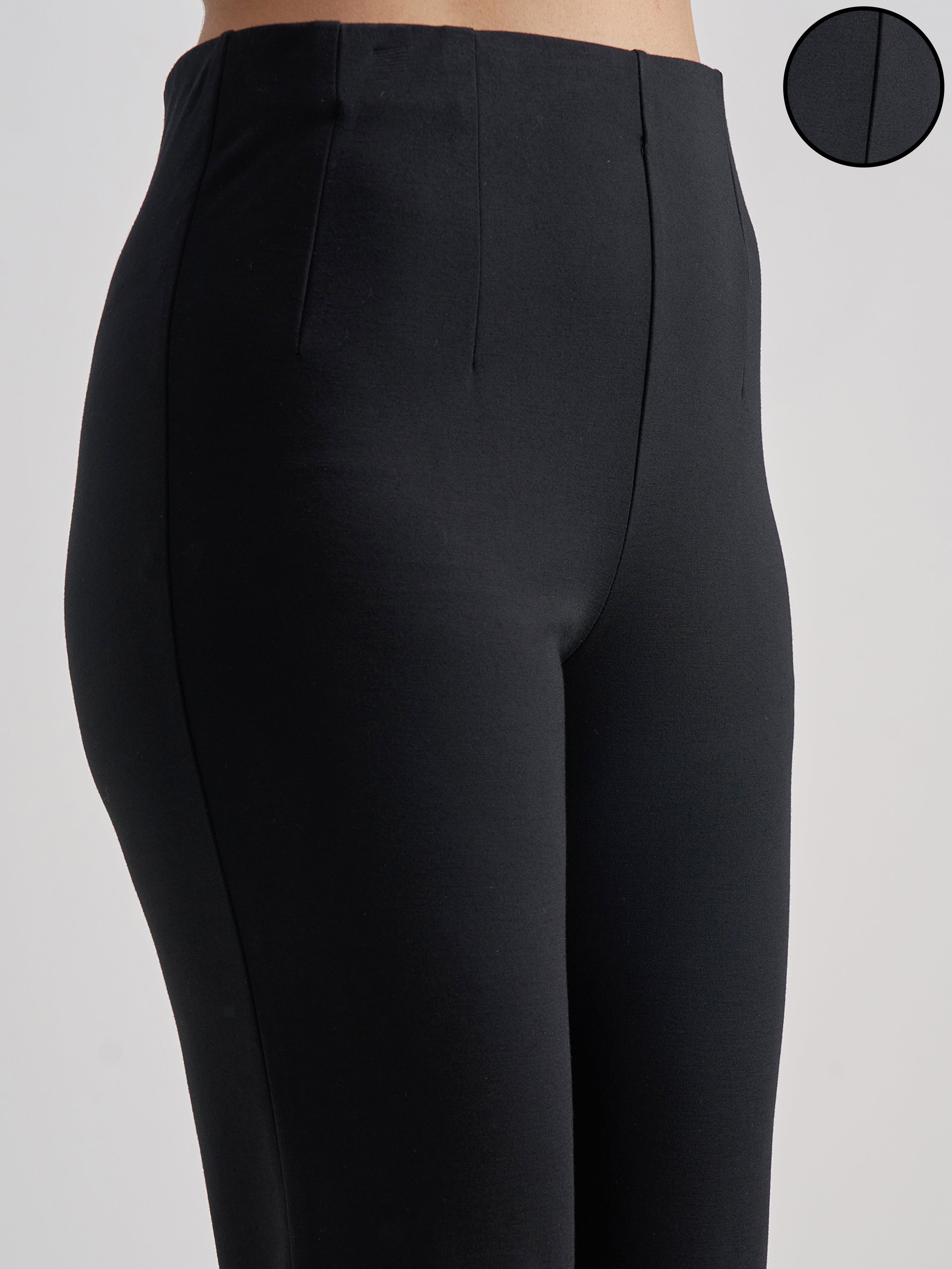 Tokyo Talkies Women Black Solid Bootcut Regular Trouser - Black - Image 5