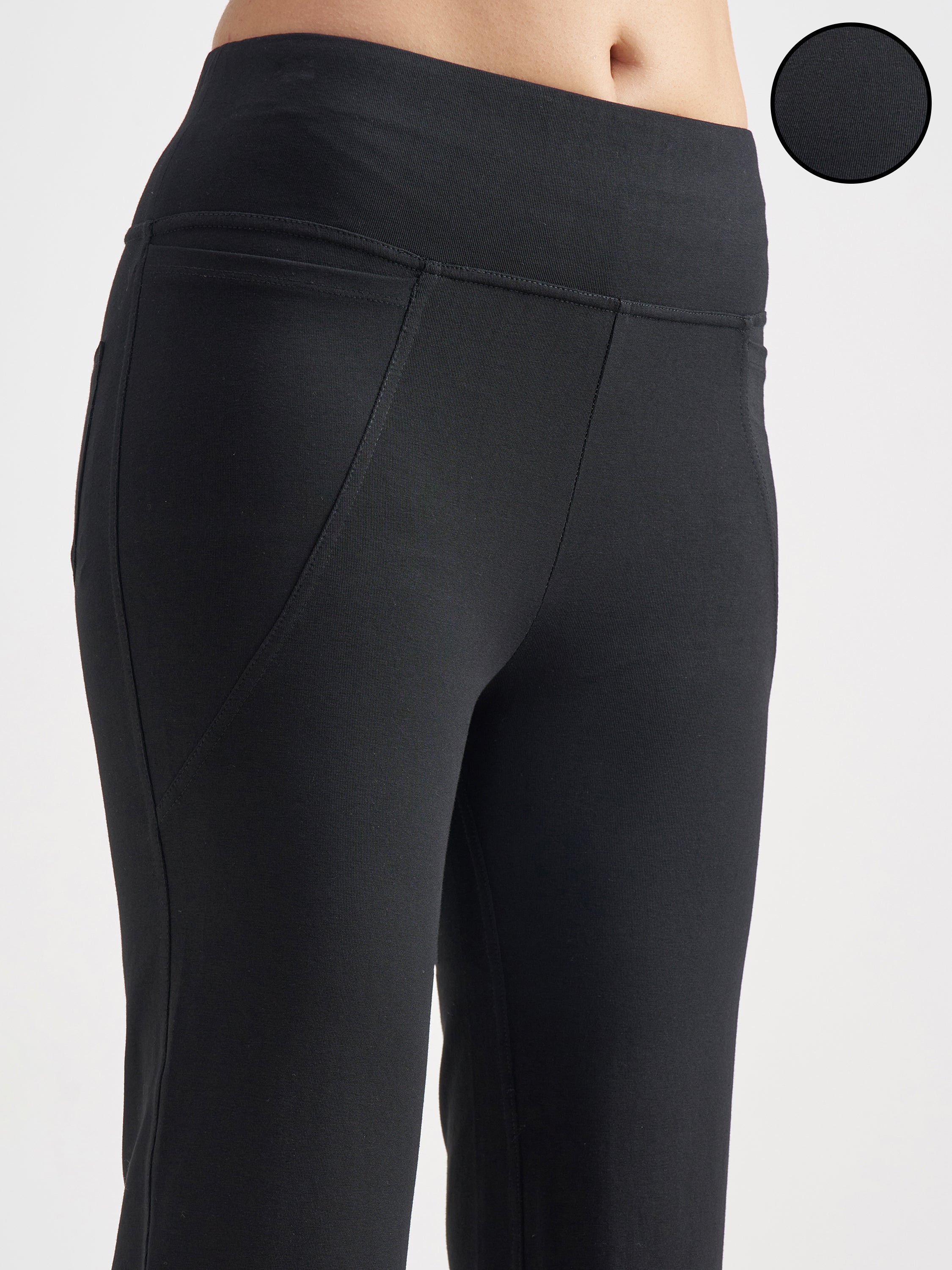 Tokyo Talkies Women Black Solid Bootcut Regular Trouser - Black - Image 5