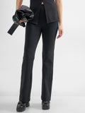 Tokyo Talkies Women Black Solid Bootcut Regular Trouser - Black - Image 1