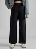 Tokyo Talkies Women Black Solid Wide Leg Regular Trouser - Black - Image 1