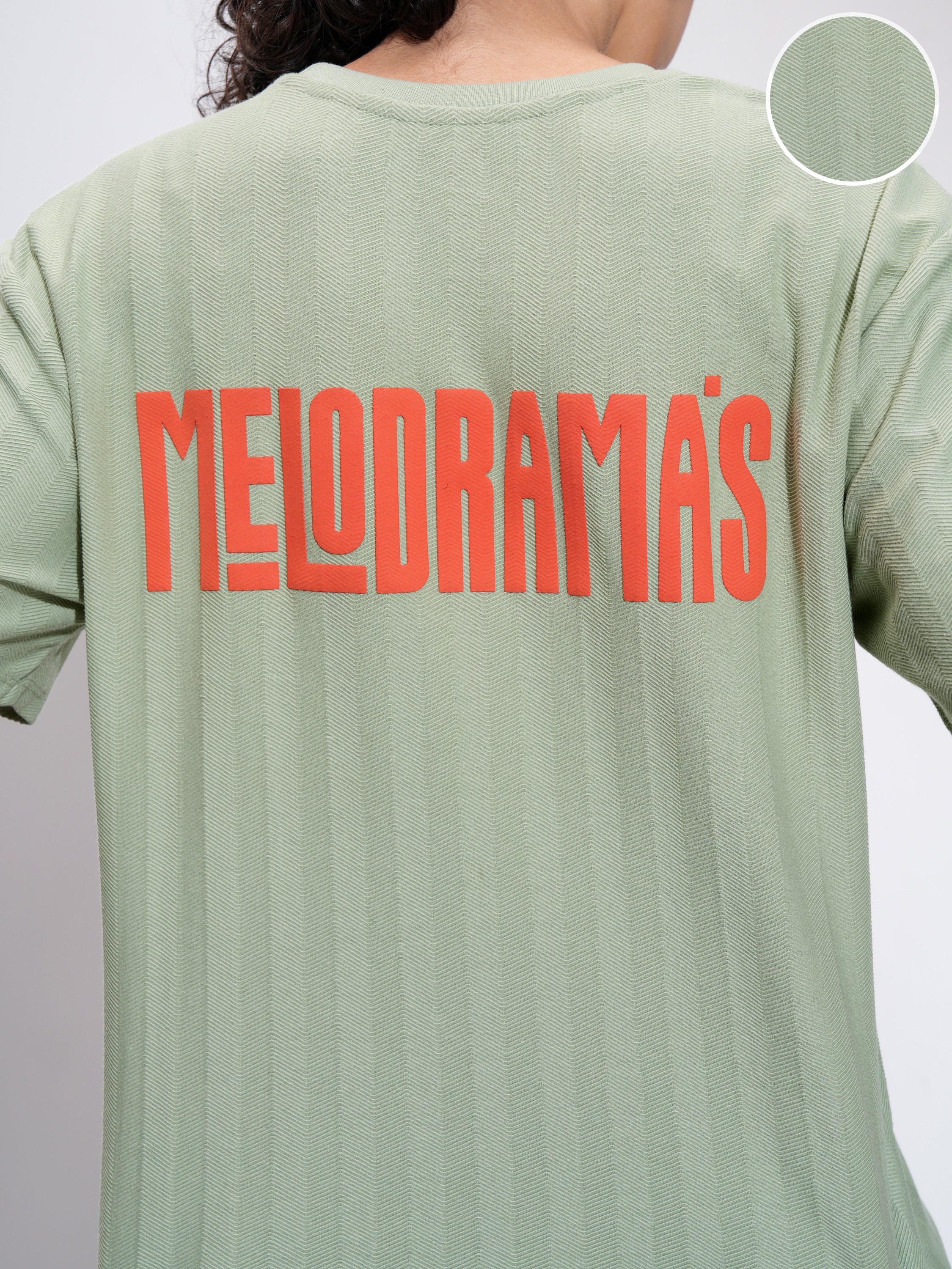 Tokyo Talkies Women Green Printed Round Neck Oversized Fit T-Shirt - Green - Image 5