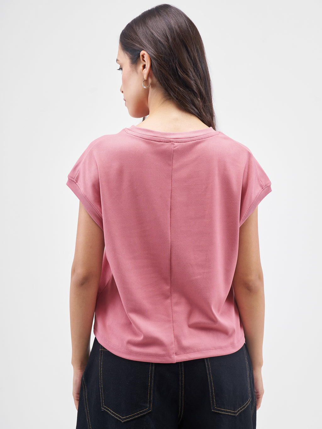 Street By Tokyo Talkies Women Pink Printed Round Neck T-Shirt - Pink - Image 3