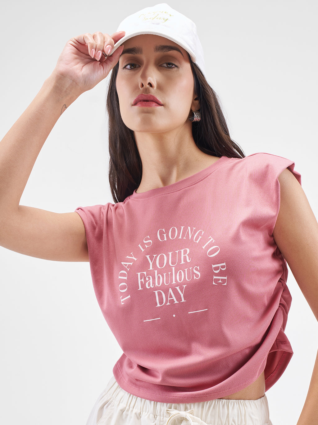 Street By Tokyo Talkies Women Pink Printed Round Neck T-Shirt - Pink - Image 1
