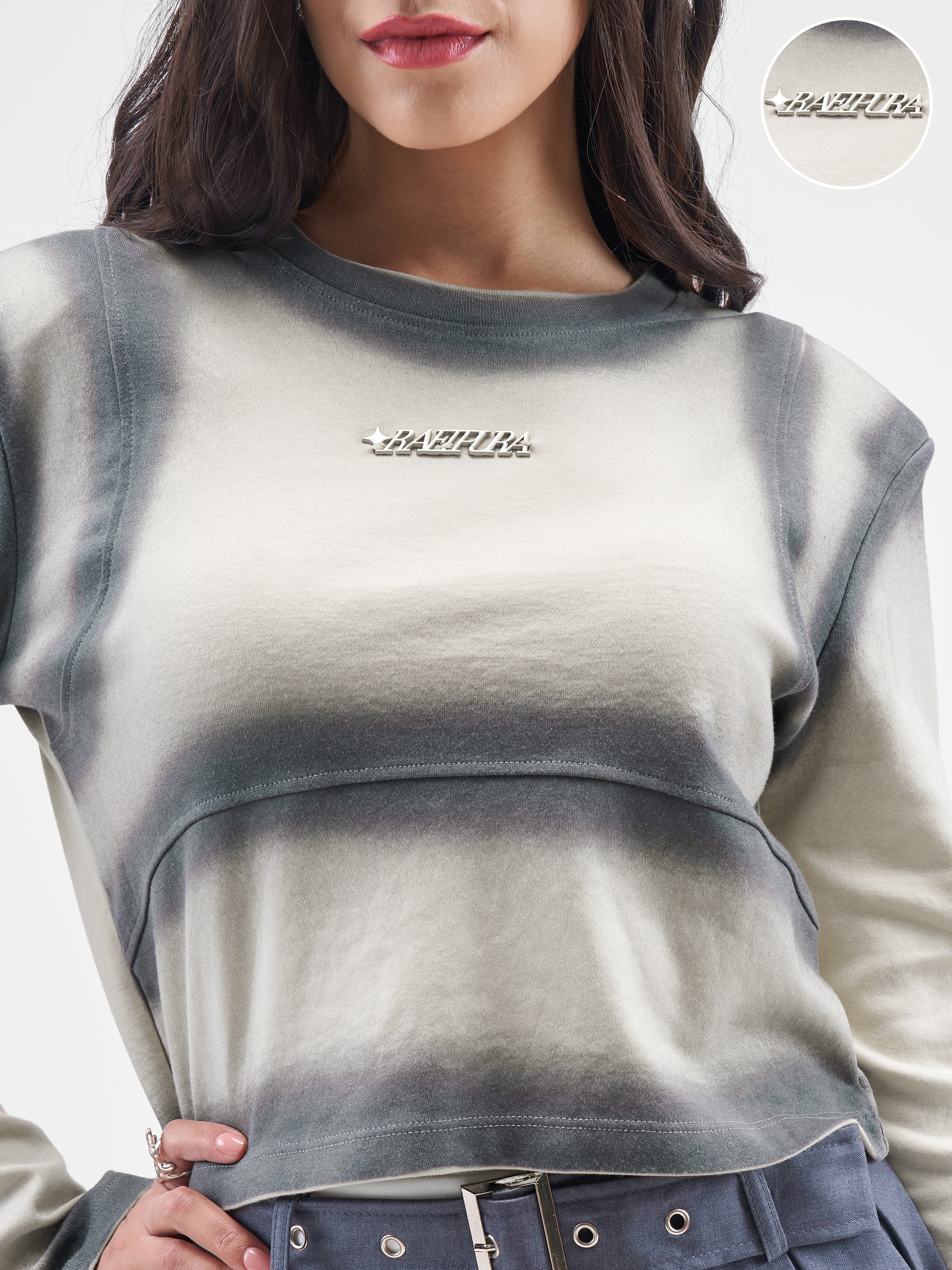 Street By Tokyo Talkies Women Beige Solid Round Neck T-Shirt - Beige - Image 5