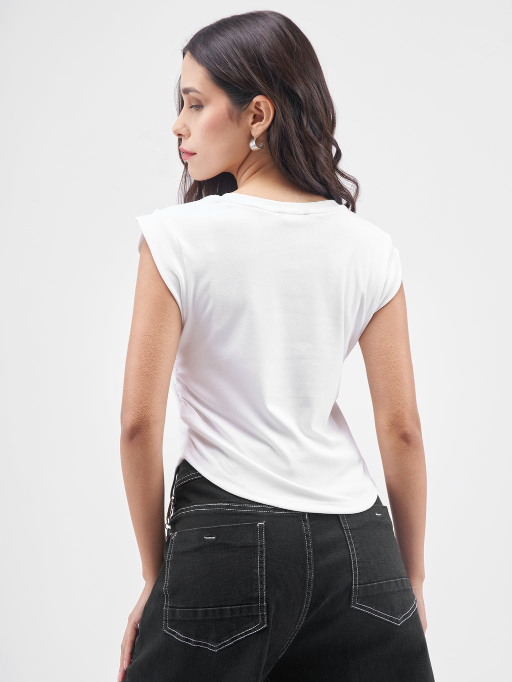 Street By Tokyo Talkies Women White Printed Round Neck T-Shirt - White - Image 3