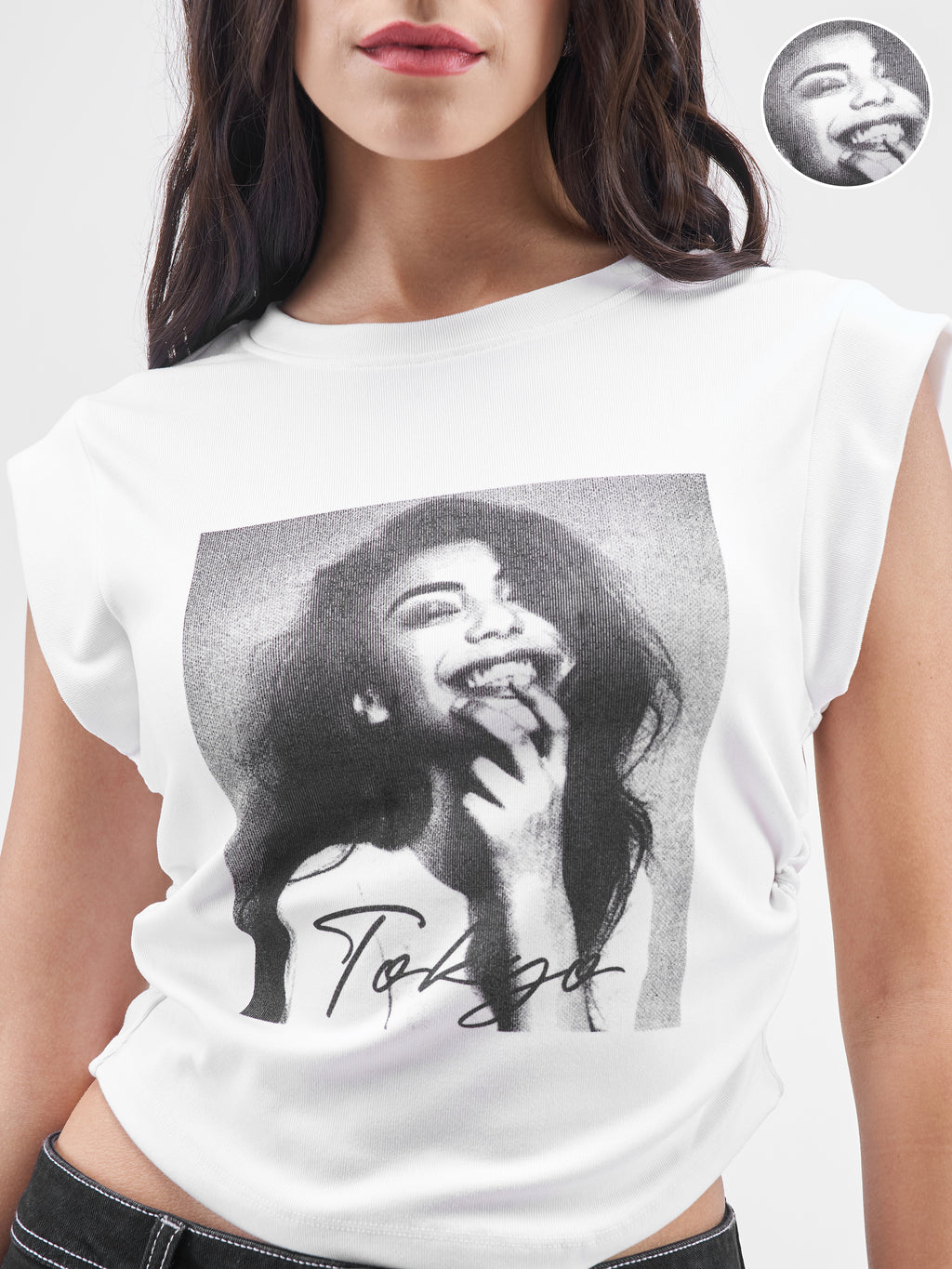 Street By Tokyo Talkies Women White Printed Round Neck T-Shirt - White - Image 5