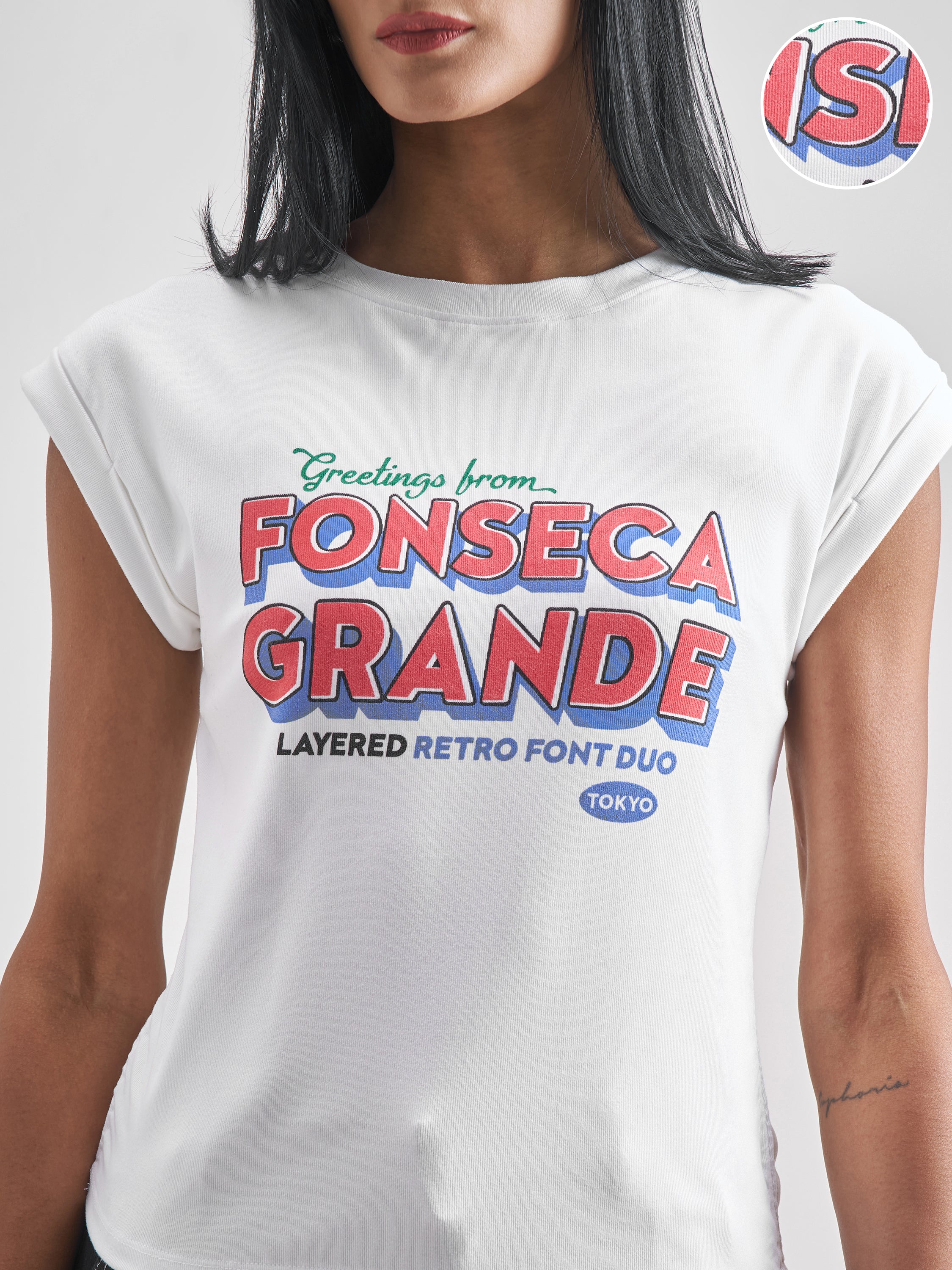 Tokyo Talkies Women White Printed Round Neck T-Shirt - White - Image 5