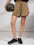 Tokyo Talkies Women Beige Regular Fit Shorts - Beige - Image 1