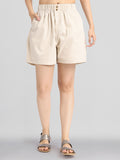 Basics By Tokyo Talkies Women Pink Regular Fit Regular Shorts - Pink - Image 1