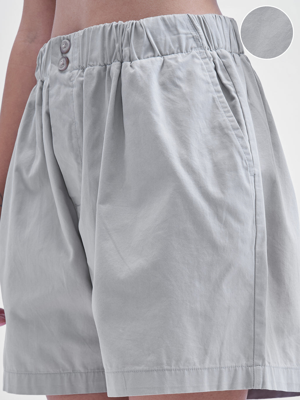 Tokyo Talkies Women Grey Regular Fit Shorts - Grey - Image 5