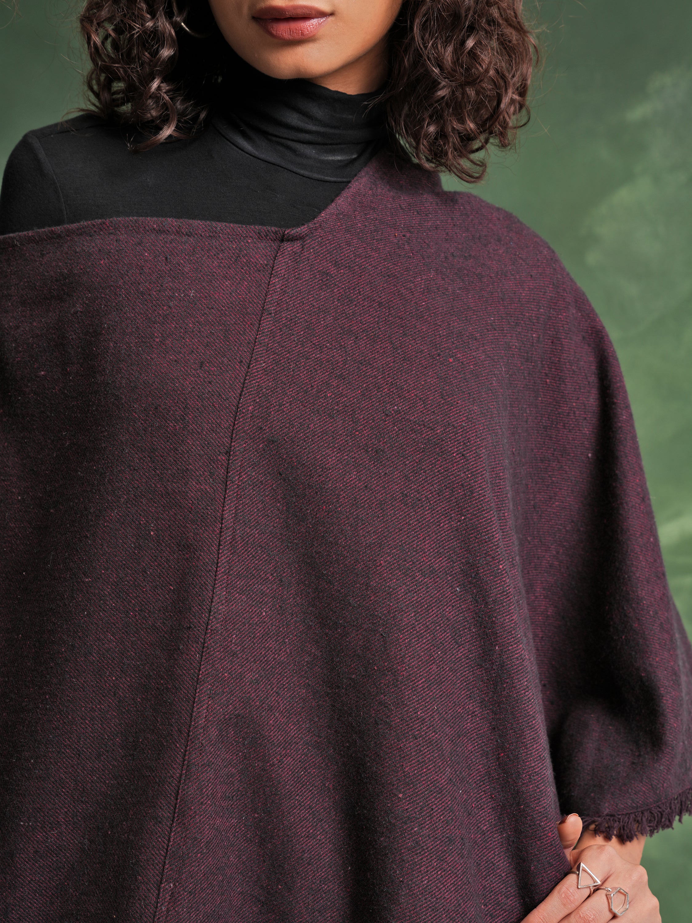 Tokyo Talkies Women Purple Solid Regular Top - Purple - Image 5