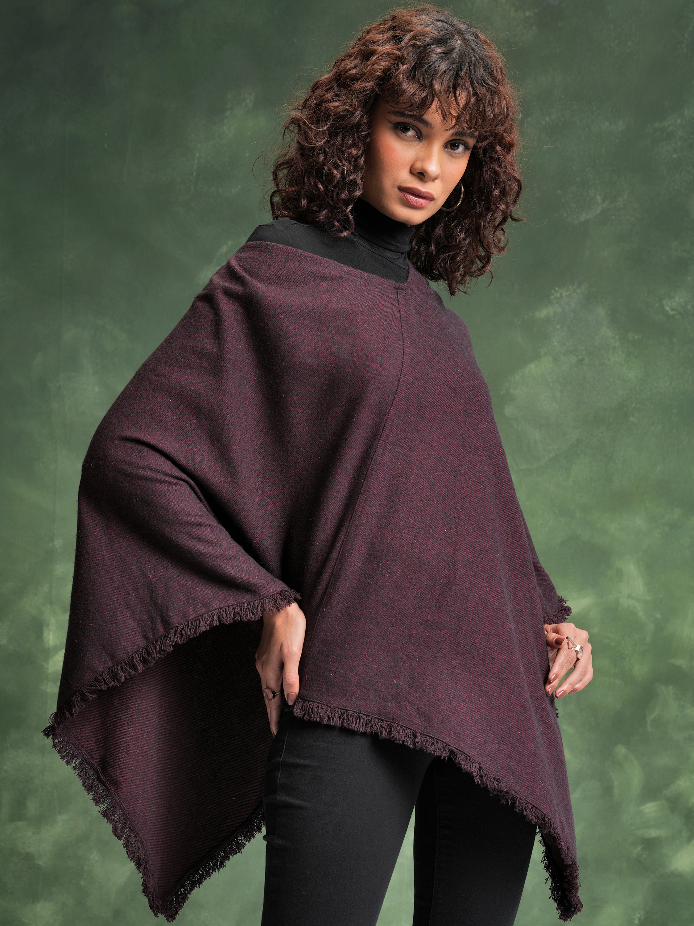 Tokyo Talkies Women Purple Solid Regular Top - Purple - Image 6