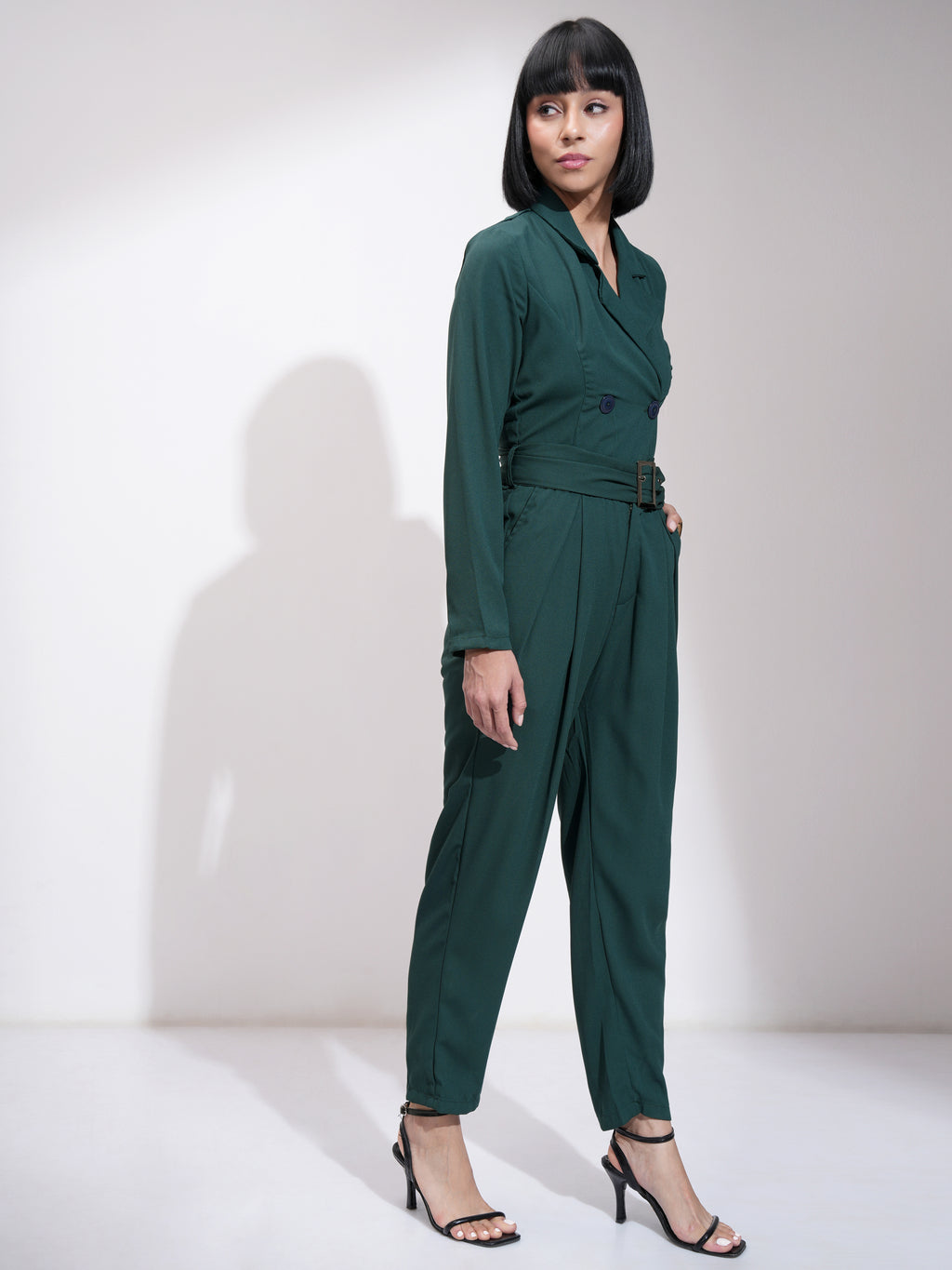 Tokyo Talkies Women Green Printed Jumpsuit - Green - Image 6