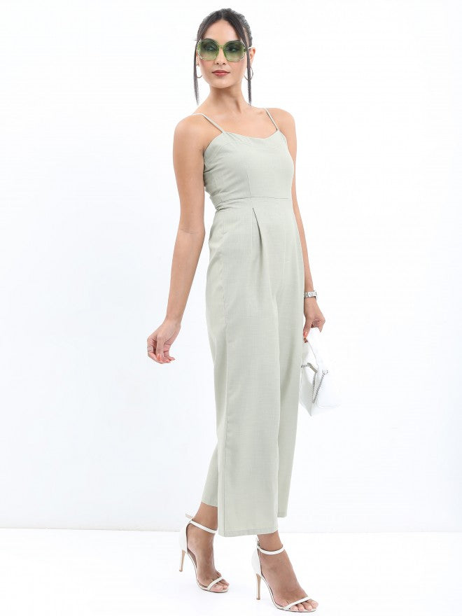Tokyo Talkies Women Green Solid Jumpsuit - Green - Image 5