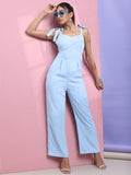 Tokyo Talkies Women Blue Solid Jumpsuit - Blue - Image 1