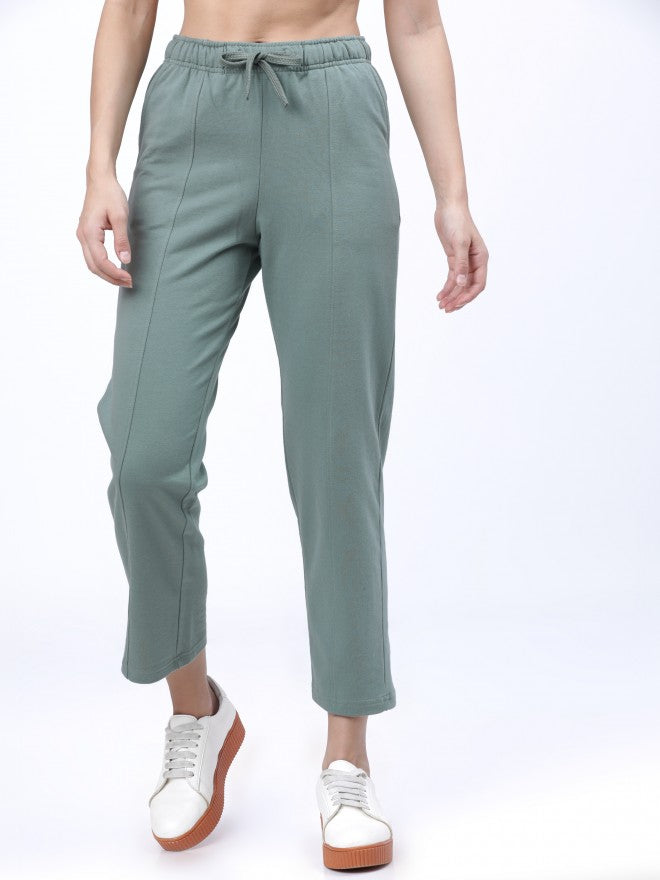 Tokyo Talkies Womens Lily Pad Casual Track Pant - Grey - Image 2