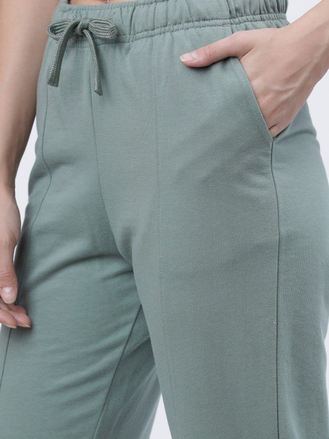 Tokyo Talkies Womens Lily Pad Casual Track Pant - Grey - Image 5