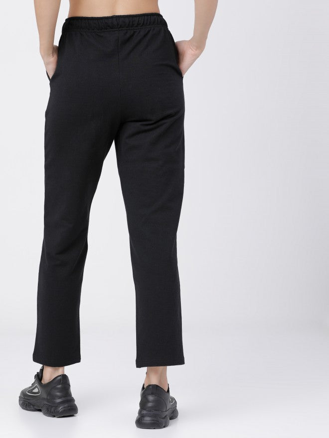 Womens Black Casual Track Pant - Black - Image 3