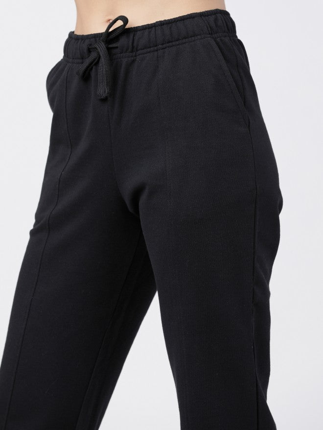 Womens Black Casual Track Pant - Black - Image 4