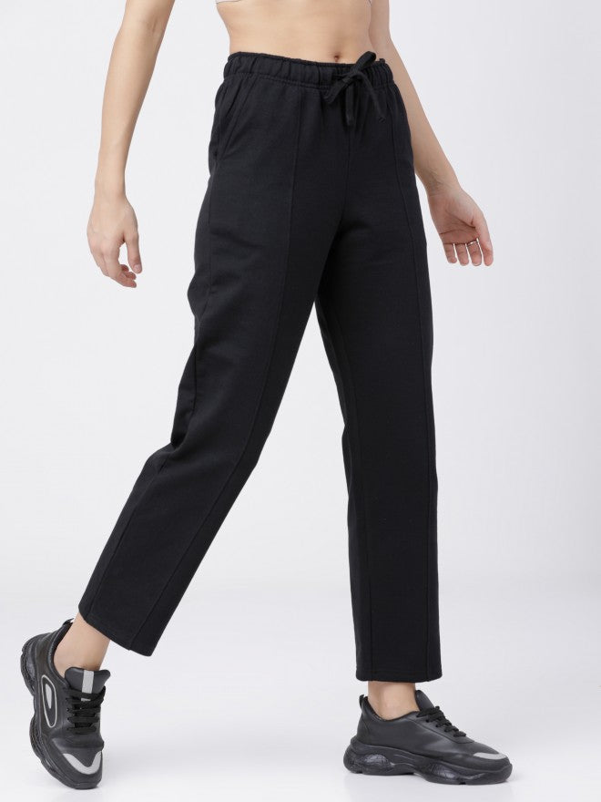 Womens Black Casual Track Pant - Black - Image 6