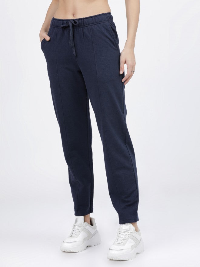 Tokyo Talkies Womens Navy Casual Track Pant - Navy Blue - Image 3