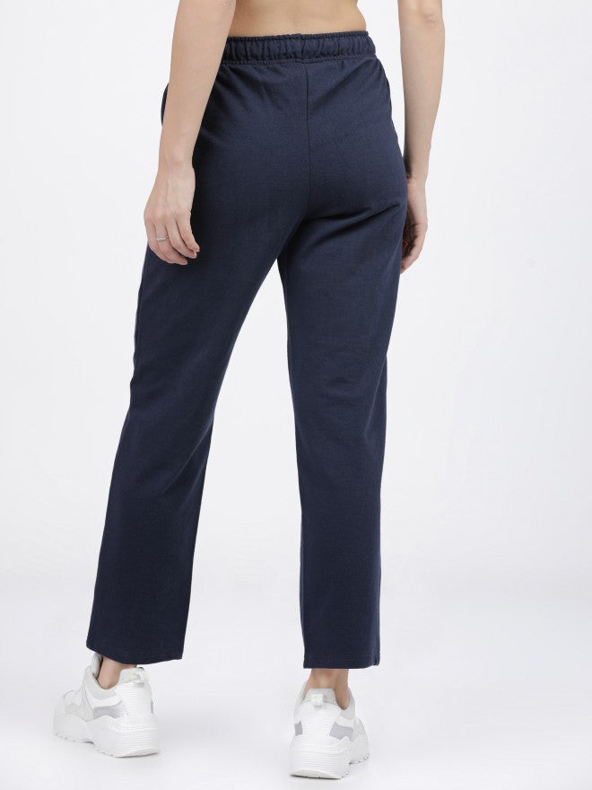 Tokyo Talkies Womens Navy Casual Track Pant - Navy Blue - Image 4