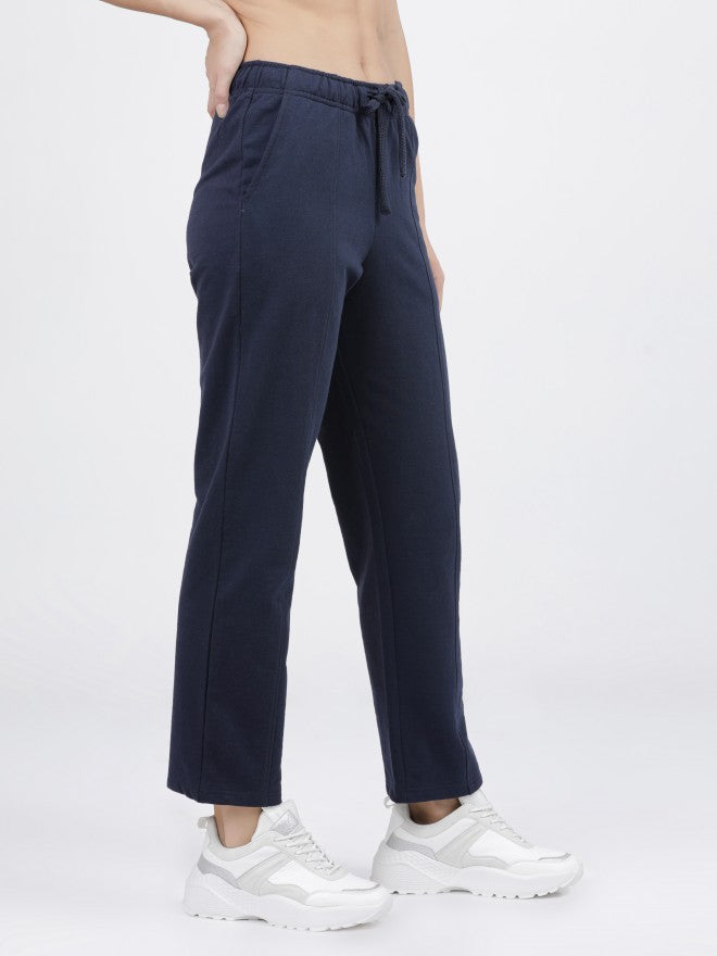 Tokyo Talkies Womens Navy Casual Track Pant - Navy Blue - Image 7