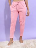 Tokyo Talkies Women Pink Slim Fit Track Pant - Pink - Image 1