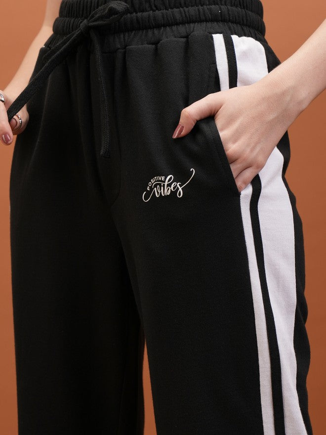 Tokyo Talkies Women Black Regular Fit Track Pant - Black - Image 5