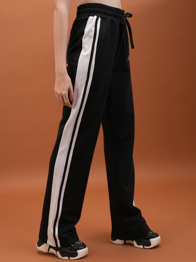 Tokyo Talkies Women Black Regular Fit Track Pant - Black - Image 6