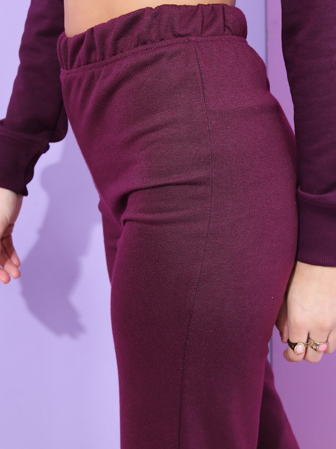 Tokyo Talkies Women Purple Regular Fit Track Pant - Purple - Image 5