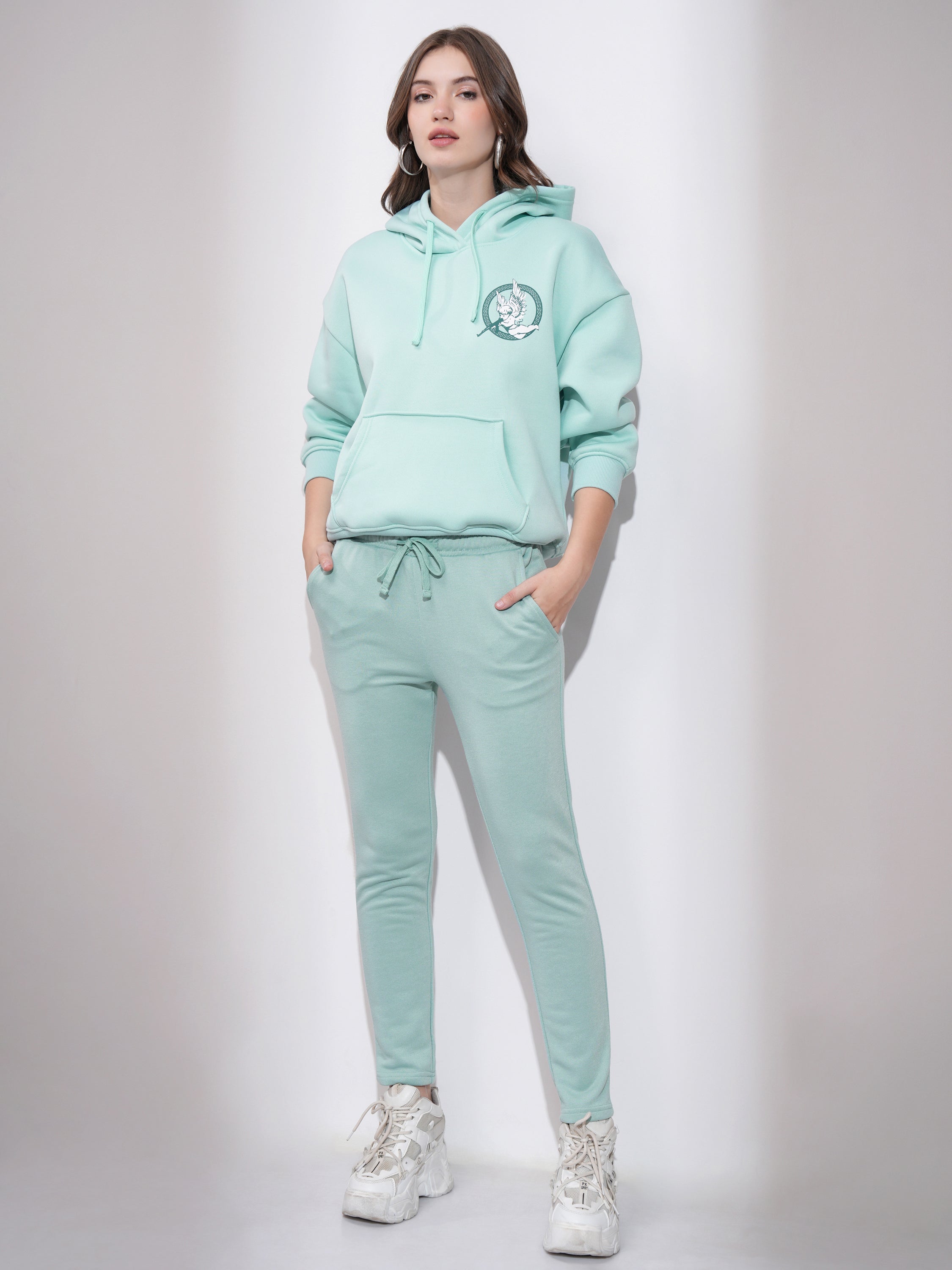 Tokyo Talkies Women Blue Slim Fit Track Pant - Blue - Image 2