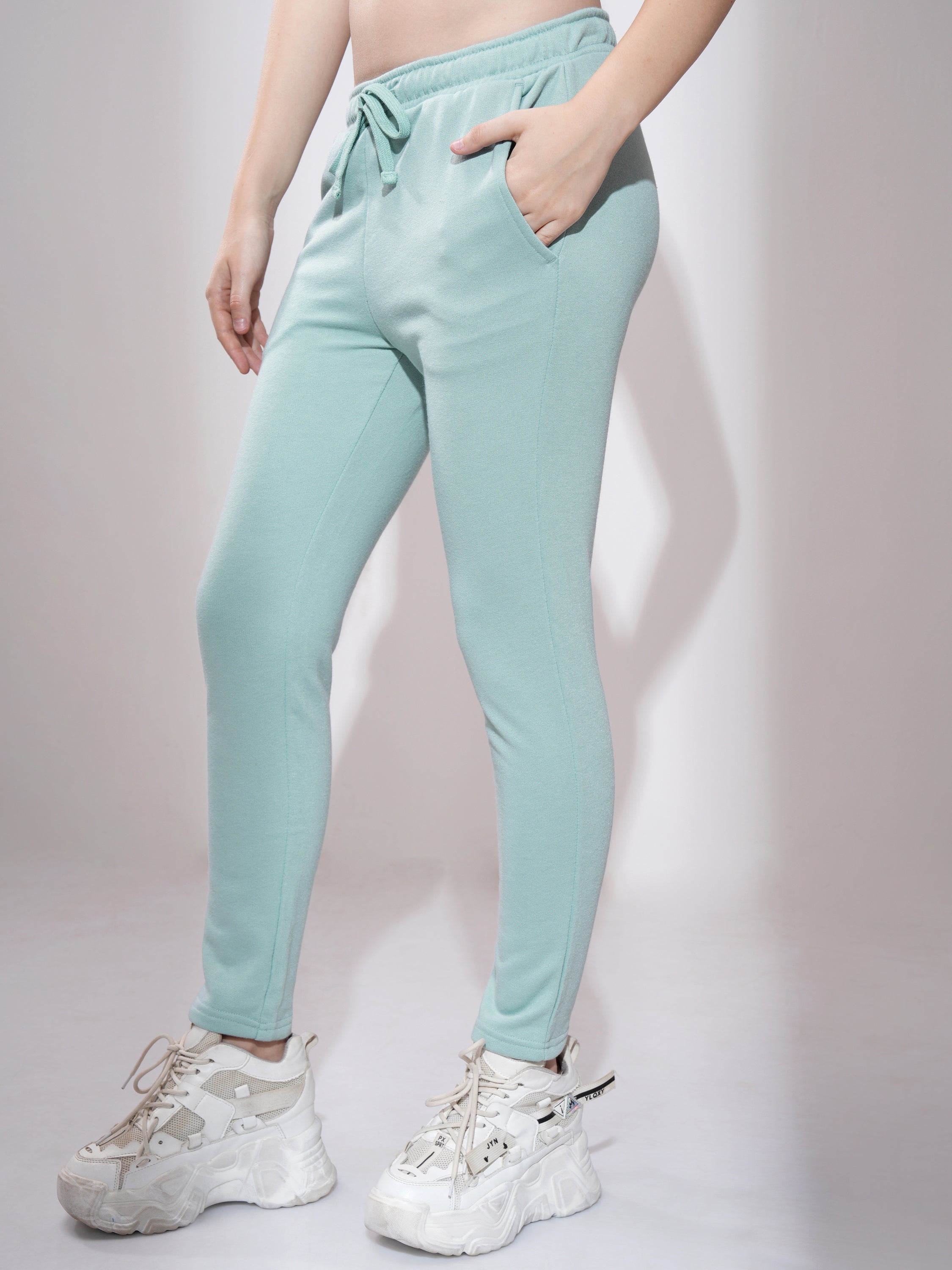 Tokyo Talkies Women Blue Slim Fit Track Pant - Blue - Image 4
