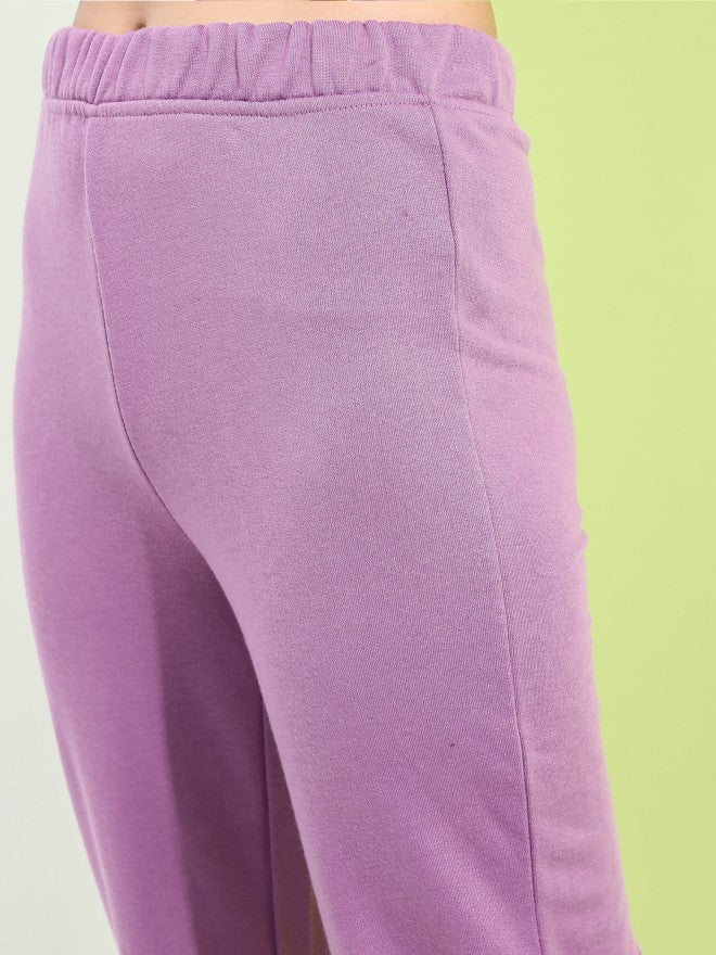 Tokyo Talkies Women Mauve Regular Fit Track Pant - Mauve - Image 5