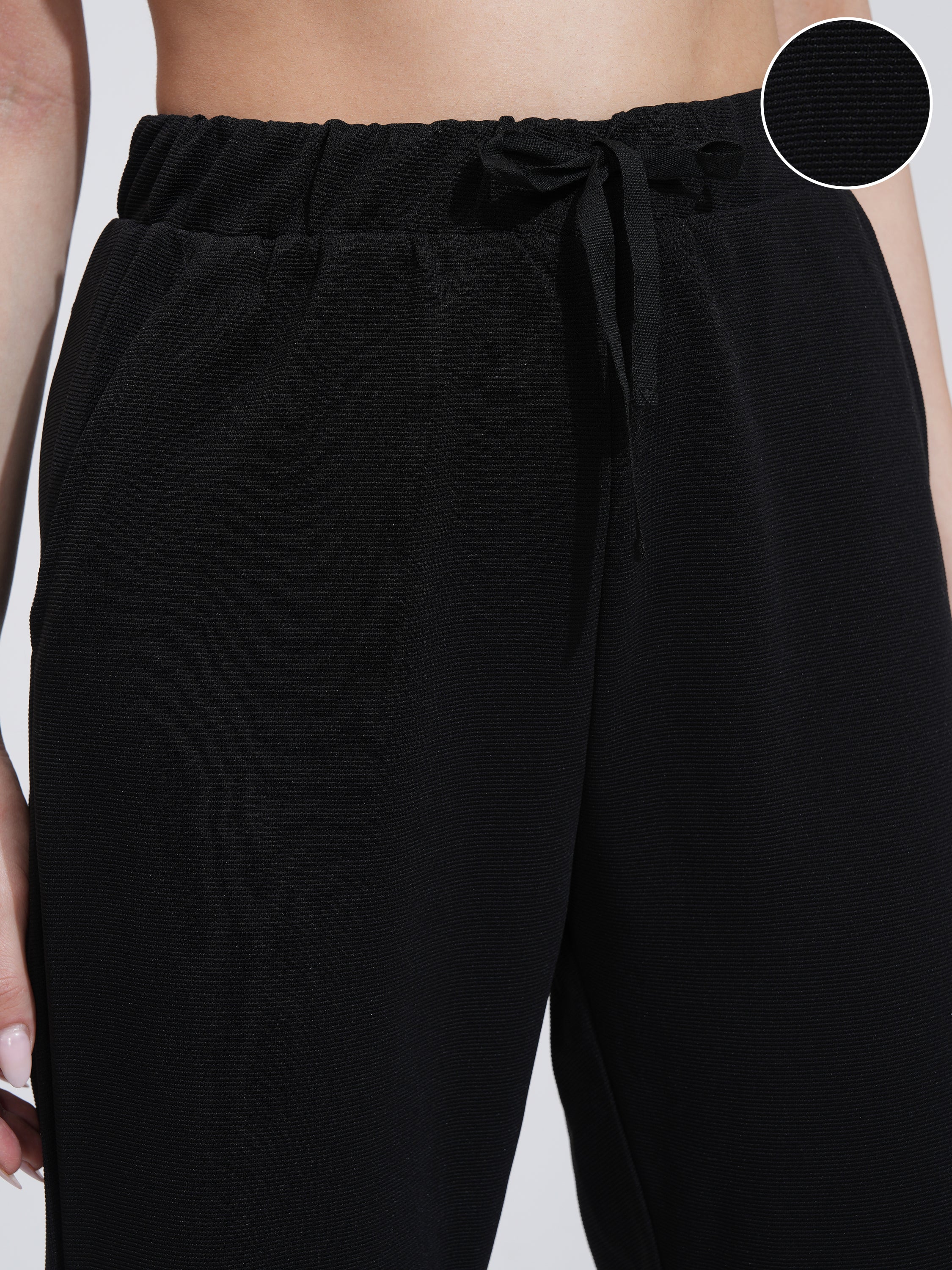 Tokyo Talkies Women Black Slim Fit Track Pant - Black - Image 5