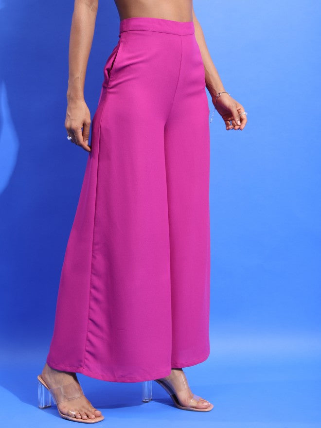 Tokyo Talkies Women Violet Regular Fit Trouser - Violet - Image 6
