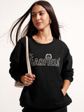 Tokyo Talkies Women Black Garfield Printed Pullover Round Neck Sweatshirt - Black - Image 1