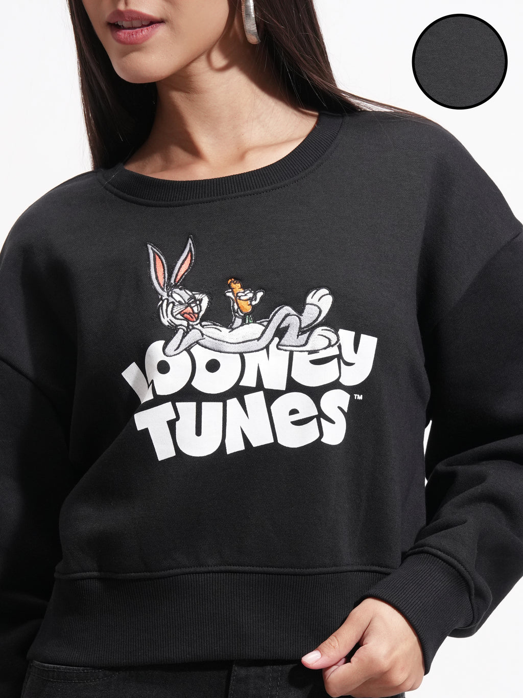 WB By Tokyo Talkies Women Black Harry Potter Printed Pullover Round Neck Sweatshirt - Black - Image 5