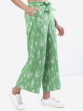 Vishudh Women Green Printed Palazzo - Green - Image 1