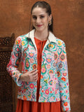 Vishudh Women Multi Open Front Jacket - Multi - Image 1