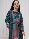Vishudh women Green Printed Maxi Dress - Green - Image 1