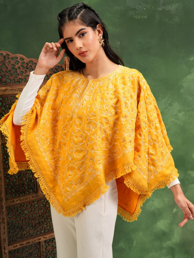 Vishudh Women Yellow Embroidered Top - Yellow - Image 4